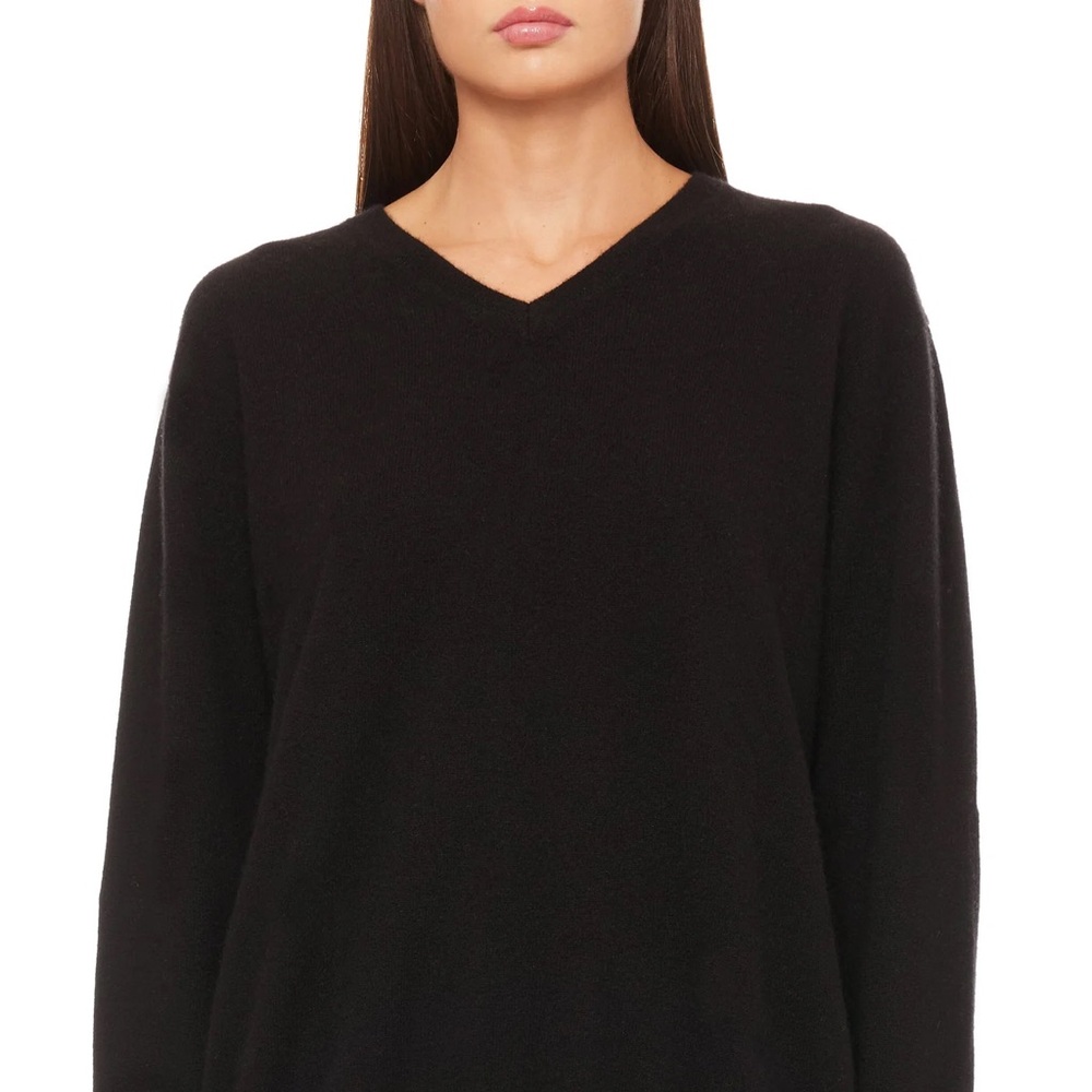 CLIVE V-NECK SWEATER BLACK